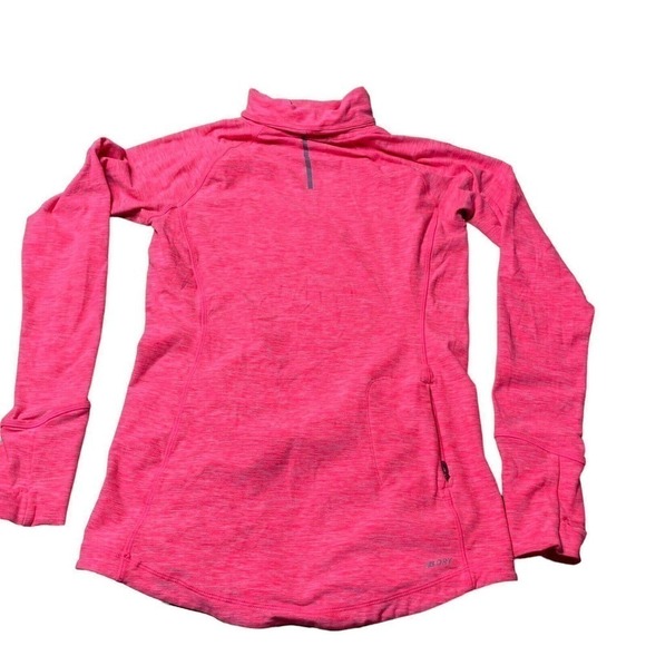 NEW BALANCE Women Small Neon Pink Pullover Performance Turtleneck sweater Top - Picture 2 of 13